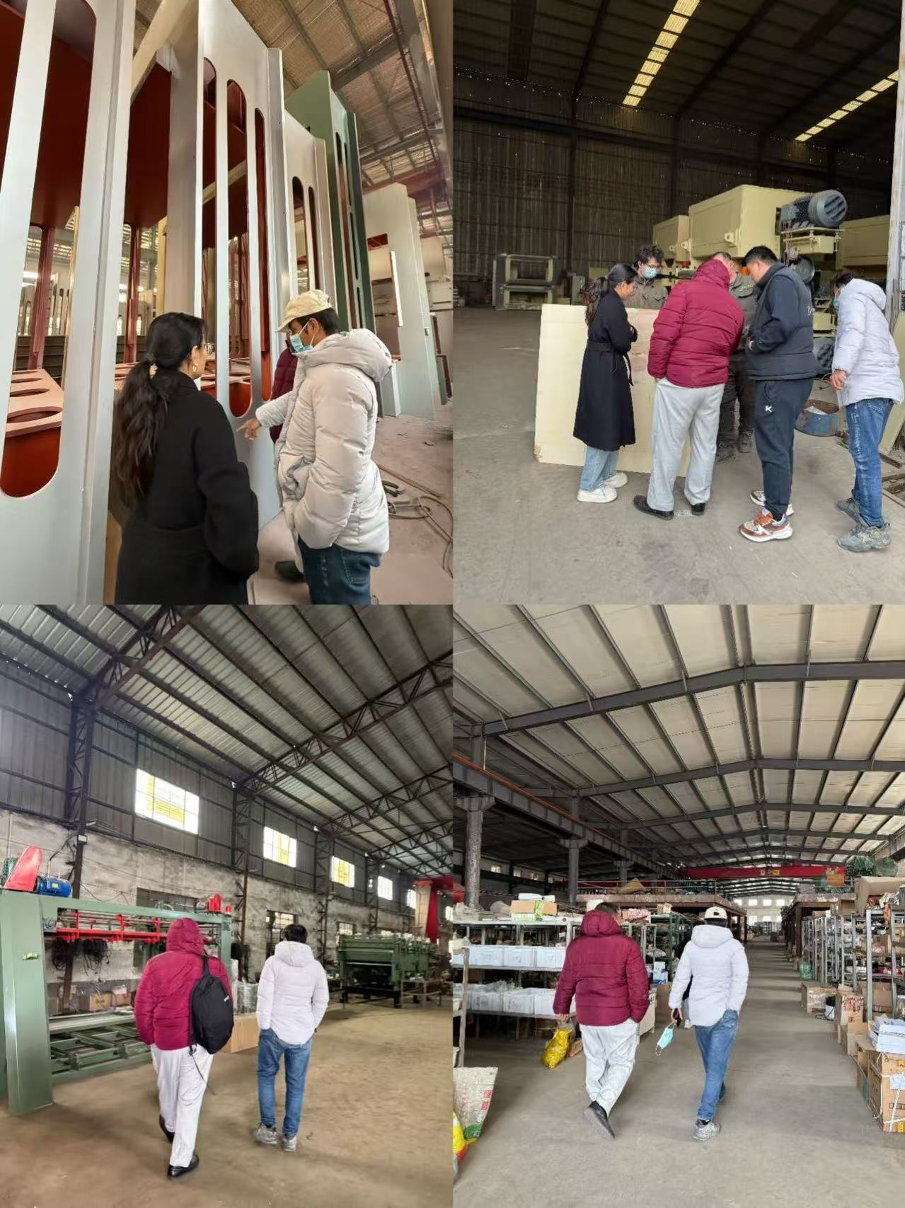 Los clientes visitan la fábrica para su inspección y exploran el nuevo futuro de los equipos mecánicos juntos